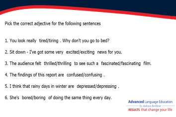 General English – Adjectives